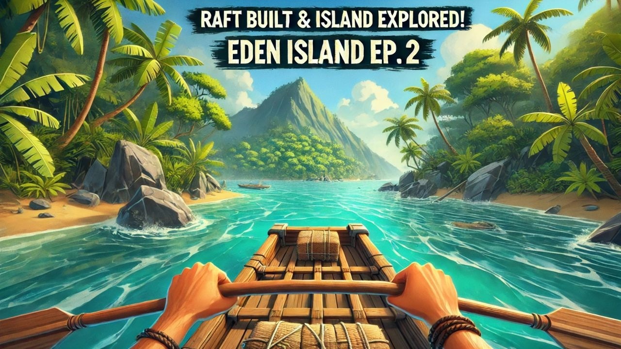 🛶 Raft Built & Island Explored! | Eden Island Ep. 2