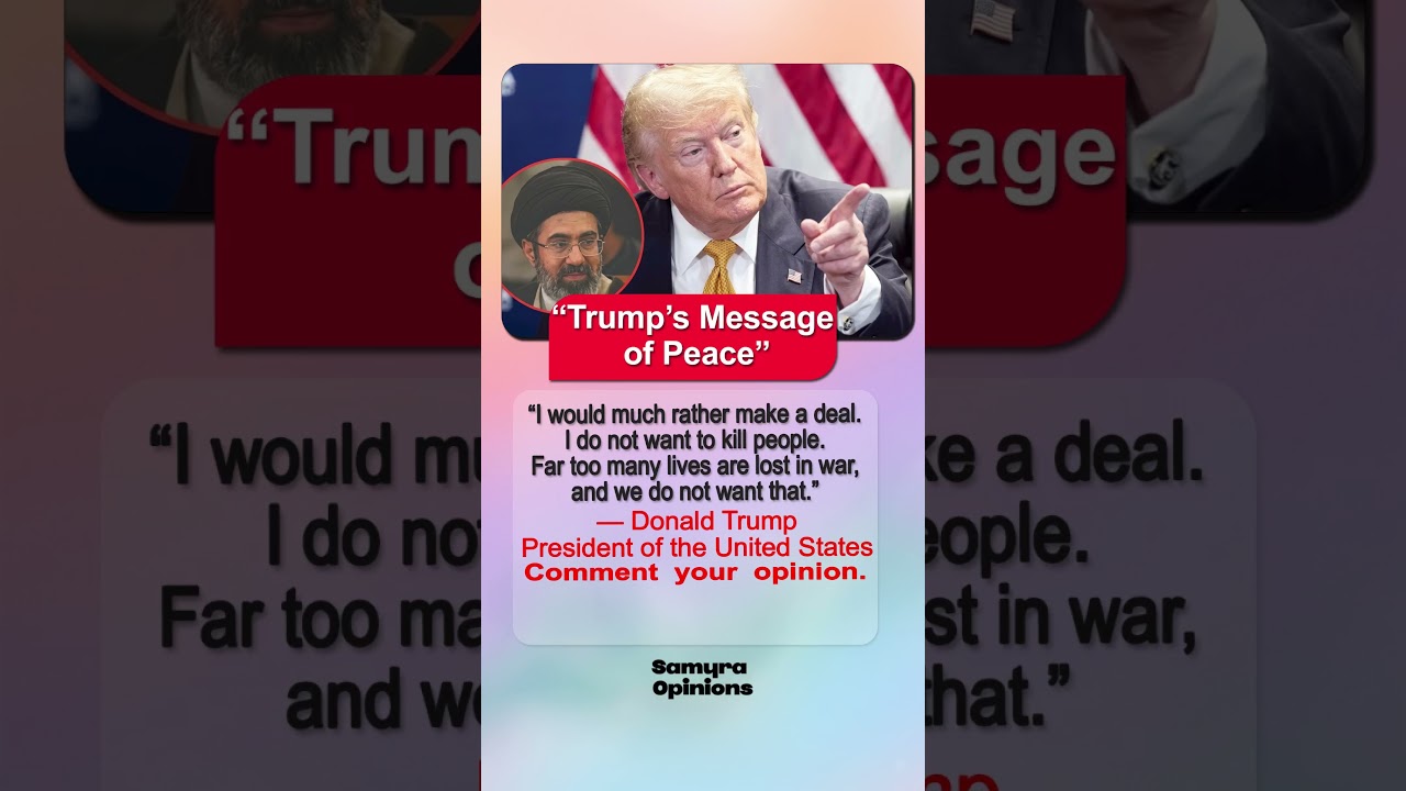 Trump's Powerful Peace Message Goes Viral #geopolitics