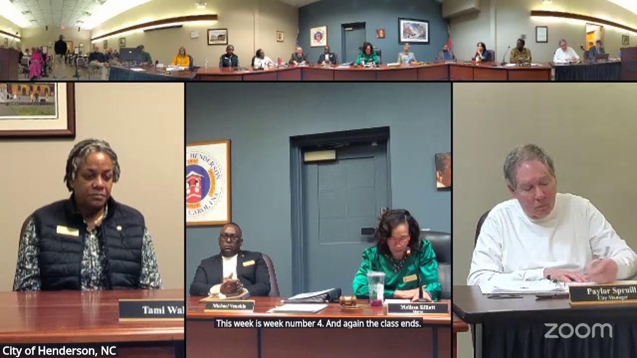 City of Henderson, NC's Zoom Meeting