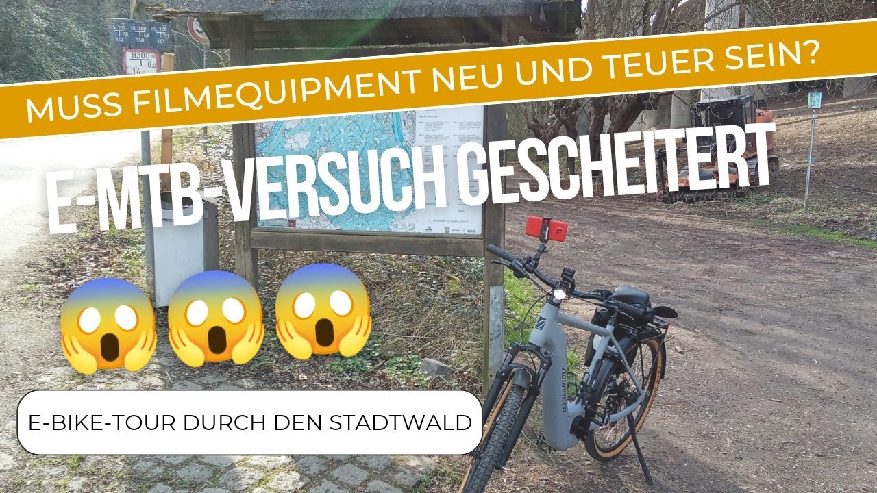 E-Bike, E-MTB-Fail & GoPro-Test bei Nacht: Tour durch den Koblenzer Stadtwald & Rittersturz