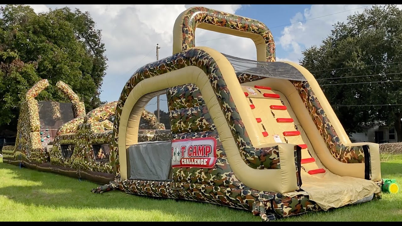 360° Video 100ft Giant Military Obstacle Course Rentals