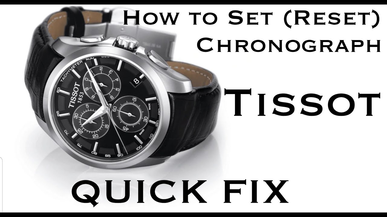 Как установить (сбросить) стрелки хронографа на часах TISSOT | БЫСТРОЕ РЕШЕНИЕ