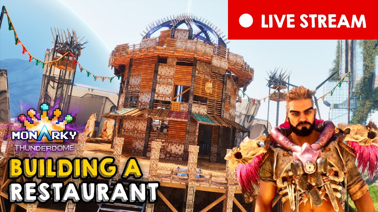 🔴 LIVE NOW: Building a Wasteland Restaurant! | MonArky | ARK: Extinction Ascended