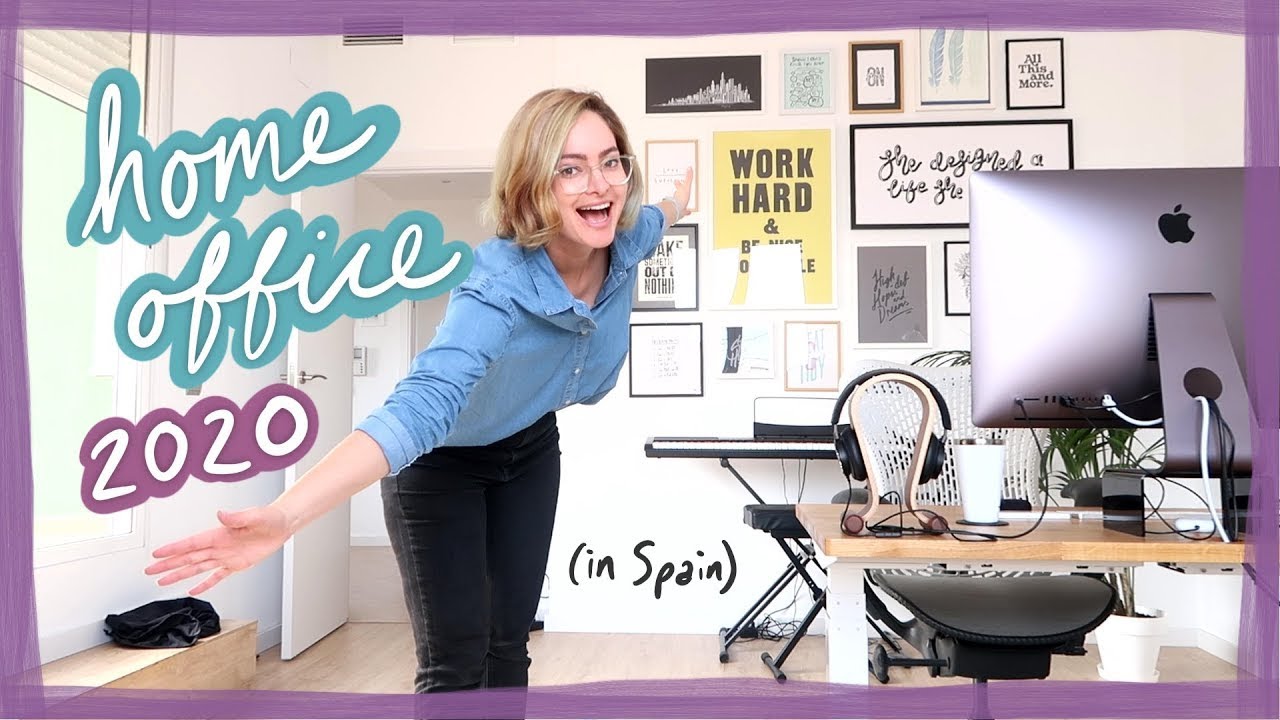 My home office setup! - 2020 workspace tour