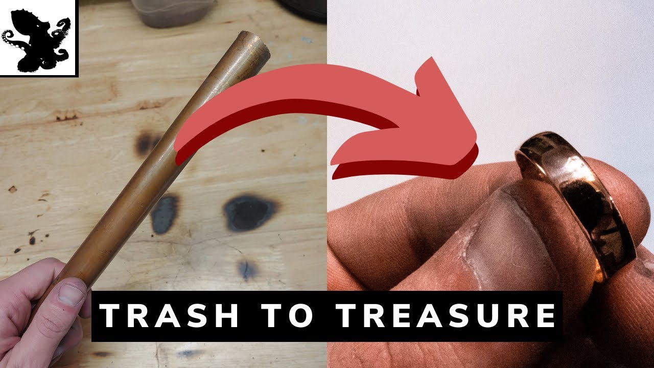 Wedding Ring Made from Copper Pipe: Leviathan DIY