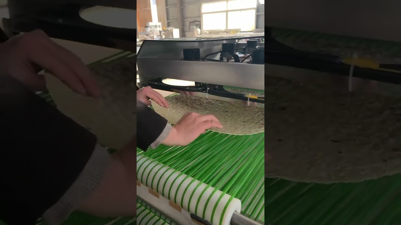 65 cm flatbread making machine tortilla machine arabic bread machine roti taco making method#bread