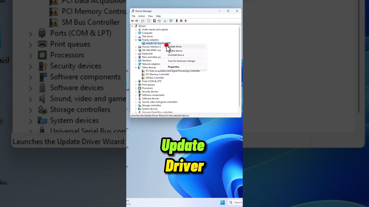 #Fixingwindows11startmenu Как обновить драйверы видеокарты в Windows 11