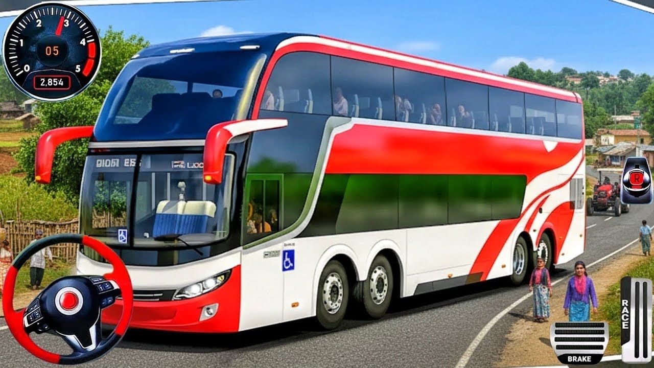 New Offroad Bus Simulator 2026 - Indian Bus Driving 3D - Bus Game Andriod Gameplay