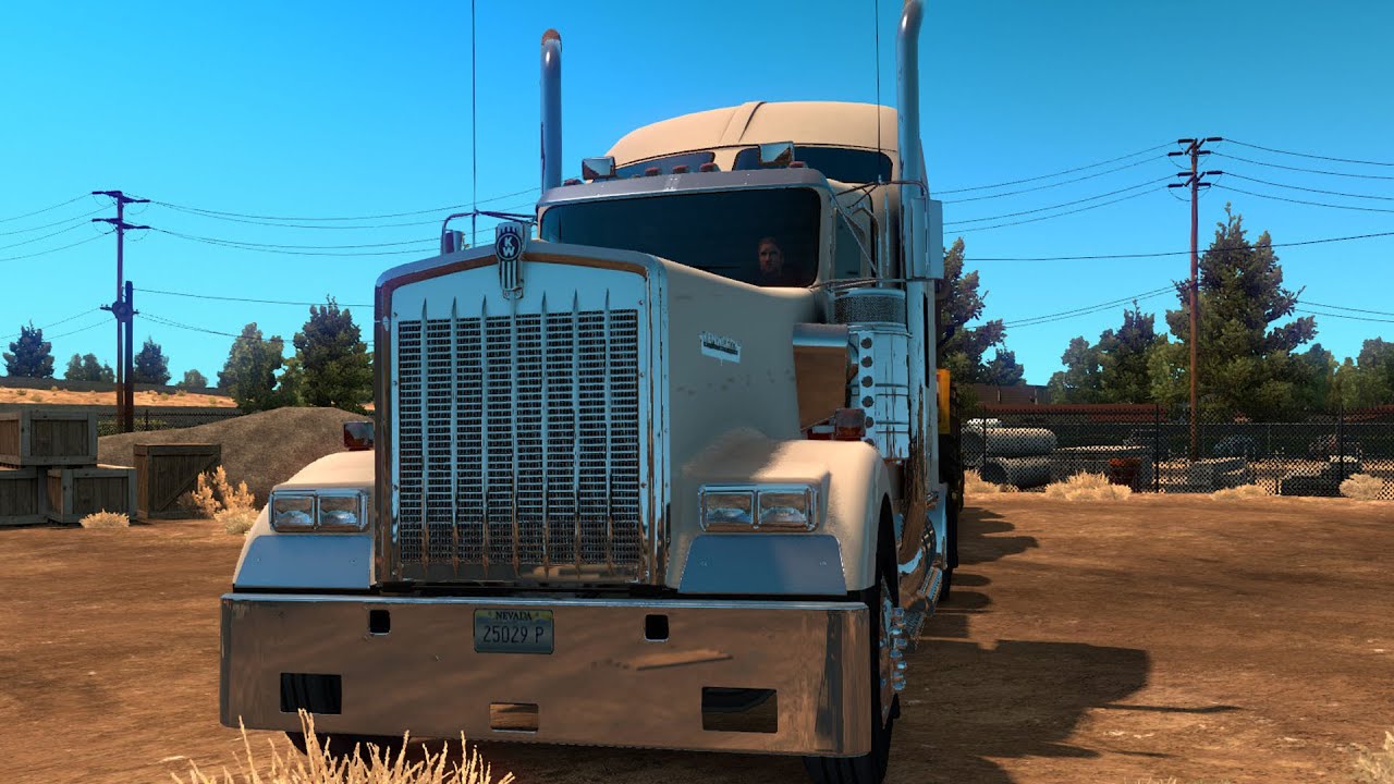 Kenworth W900 AeroCab Sleeper - American Truck Simulator - Test Drive Gameplay (PC HD) [1080p60FPS]