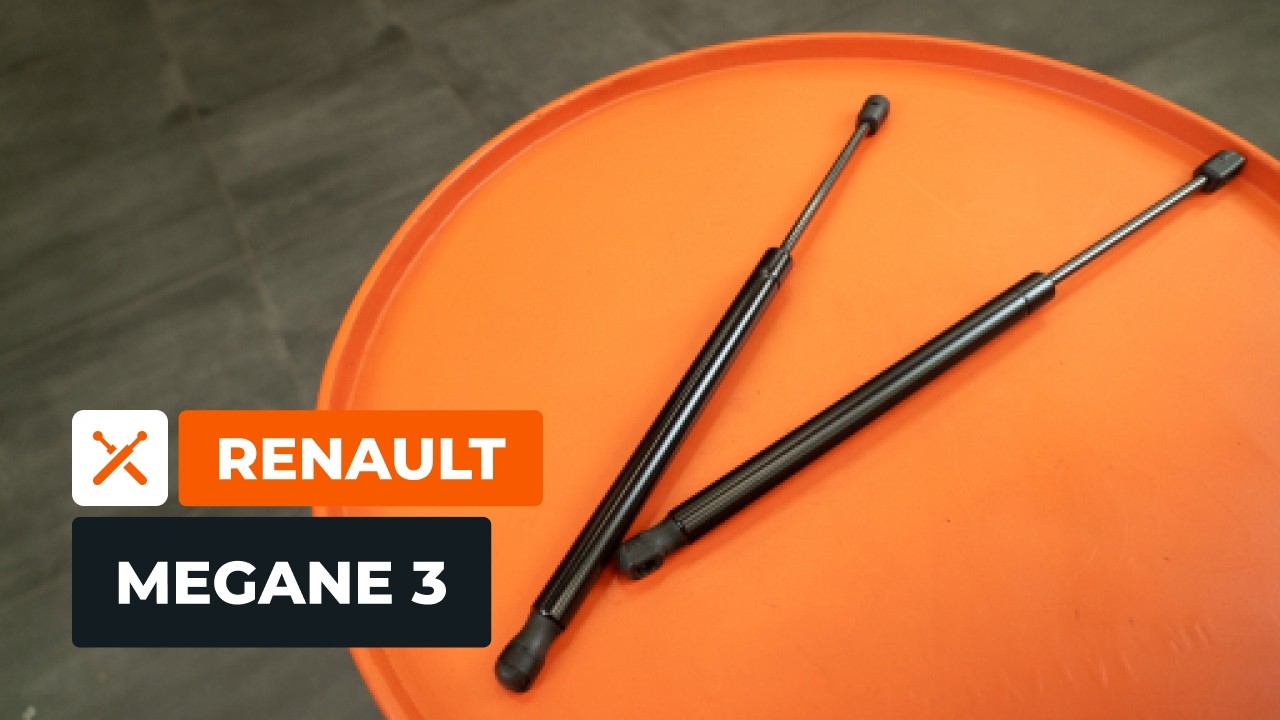 Slik bytter du baklukedempere på en RENAULT MEGANE 3 [AUTODOC-VIDEOVEILEDNINGER]