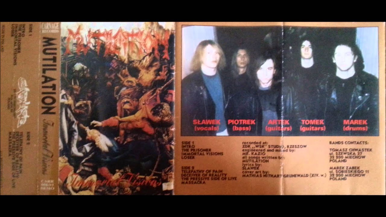 Mutilation- Immortal Visions (demo'93) MC RIP