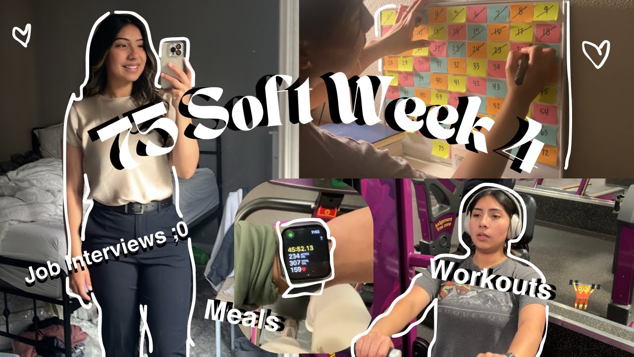 Week of Healthy Habits⭐| 75 SOFT Week 4 Vlog| Workouts, Meals, Reading, etc.