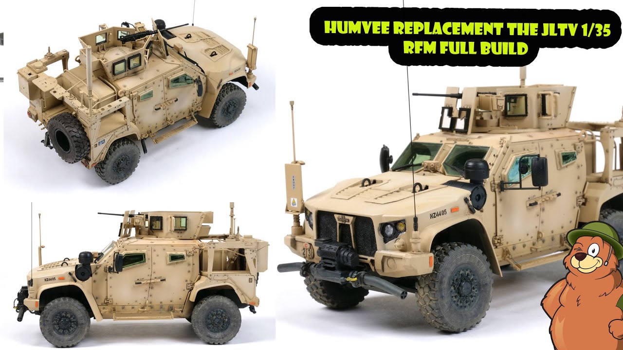 RFM 1/35 JLTV (Joint Light Tactical Vehicle), часть II. Полная сборка, покраска и везеринг.