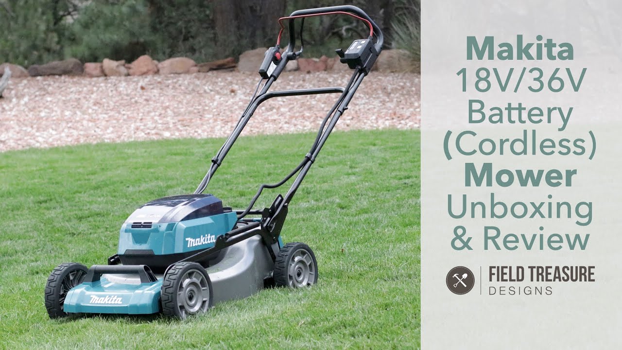 Makita 18V 36V Battery Cordless Self Propelled Mower Unboxing & Review