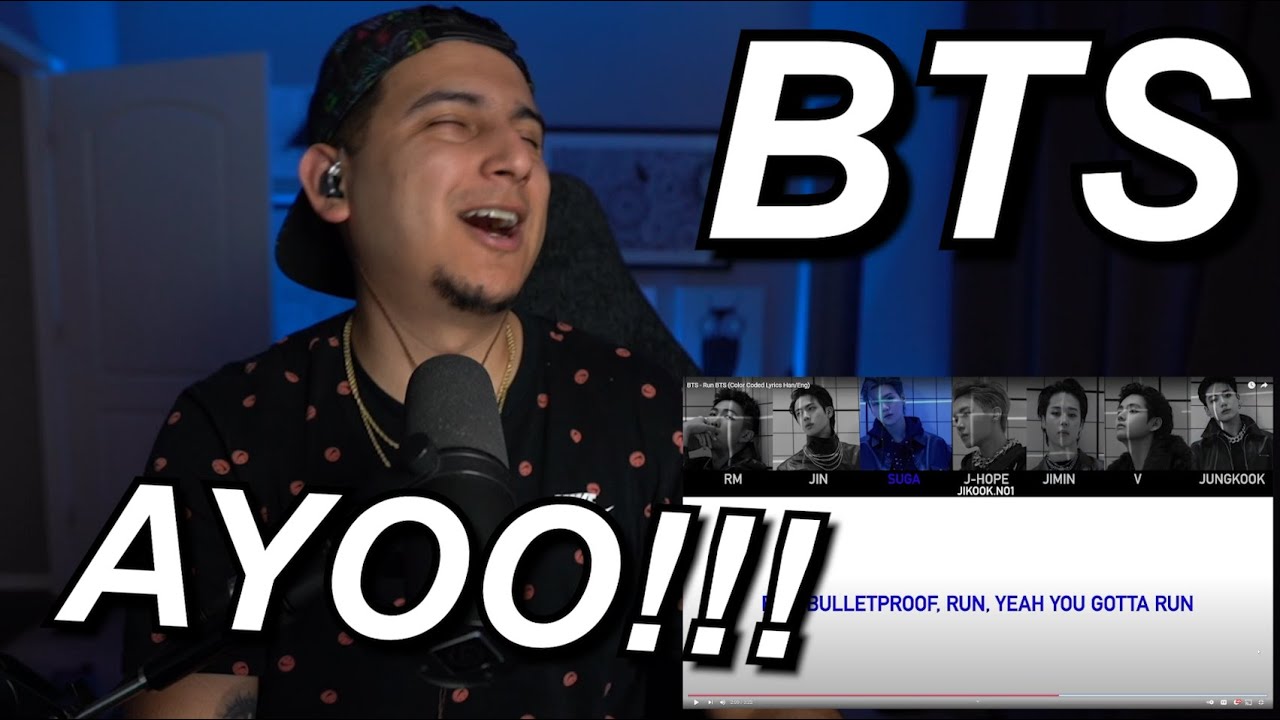 RAPPER REACTS!! BTS RUN BTS (방탄소년단 달려라 방탄 가사) FIRST REACTION!!