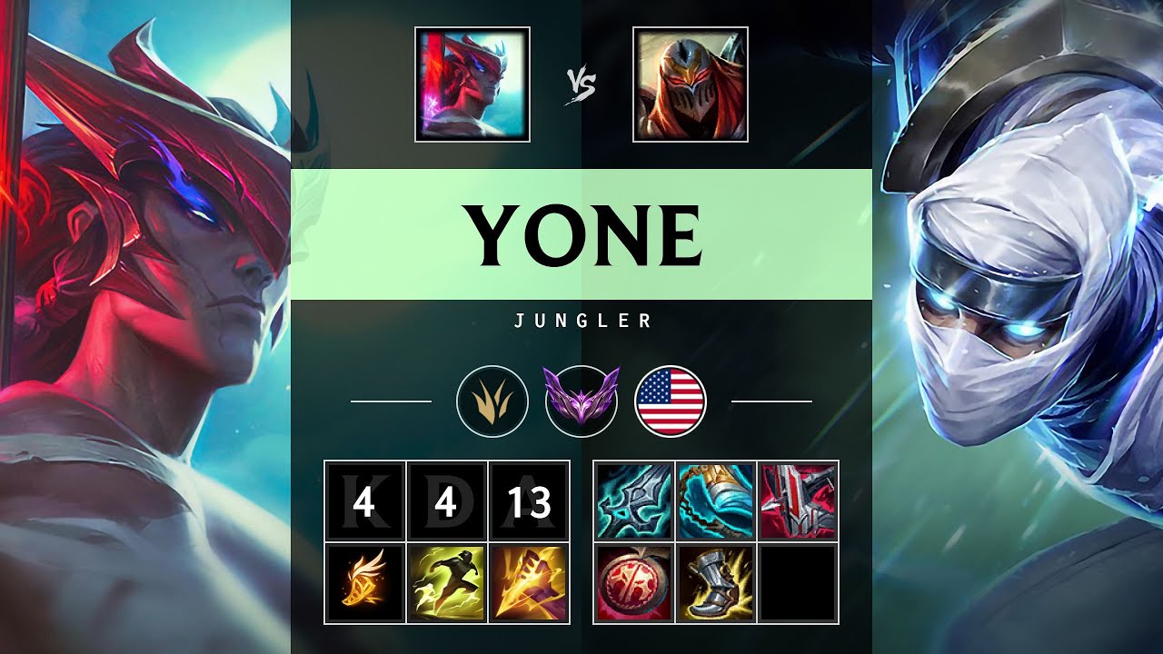 Yone Jungle vs Zed - NA Master Patch 25.21