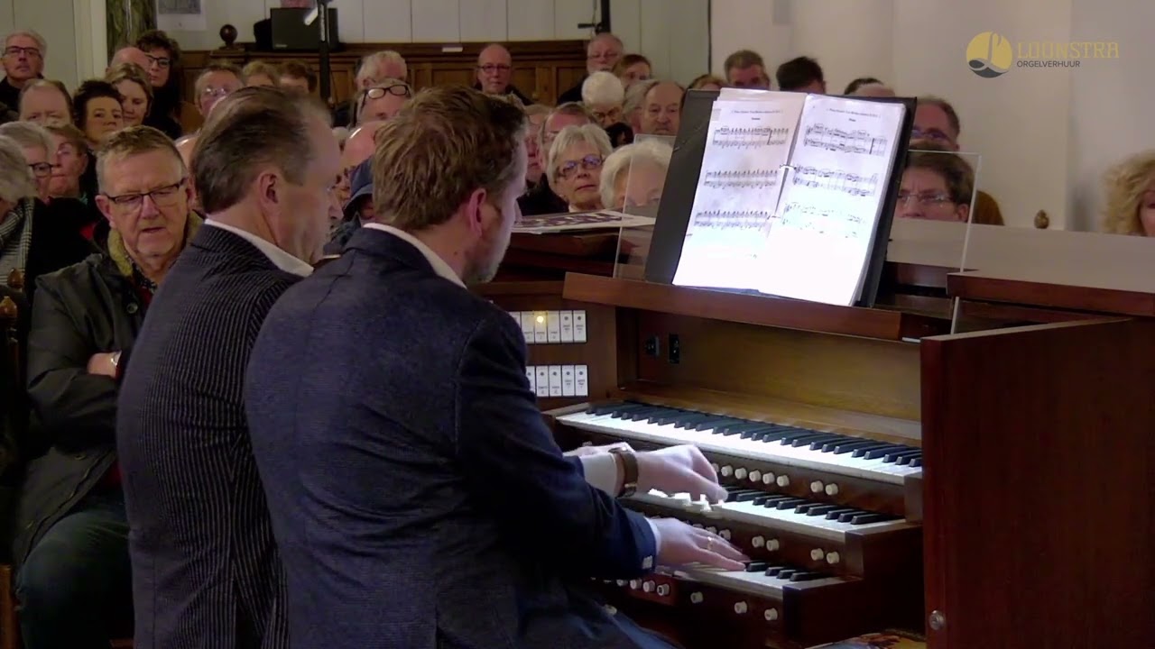 Martin Mans & Hugo van der Meij | Marche Militaire {F. Schubert} | Allen en Flentrop Orgel | Dokkum