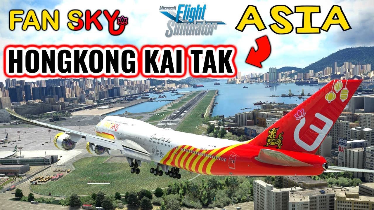 KAI TAK LOT DO HONGKONGU w BOEING 747-8 AZJA - FanSKY ASIA | 34 | MSFS 2020 ✈️ RPLL 🇵🇭 - VHHX 🇨🇳