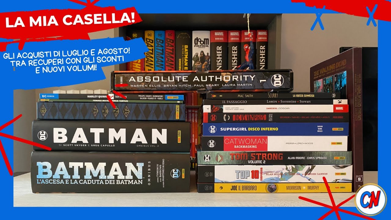 Video acquisti di luglio e agosto! #paninicomics #saldapress #bao #renoir #dccomics #marvel #tmnt