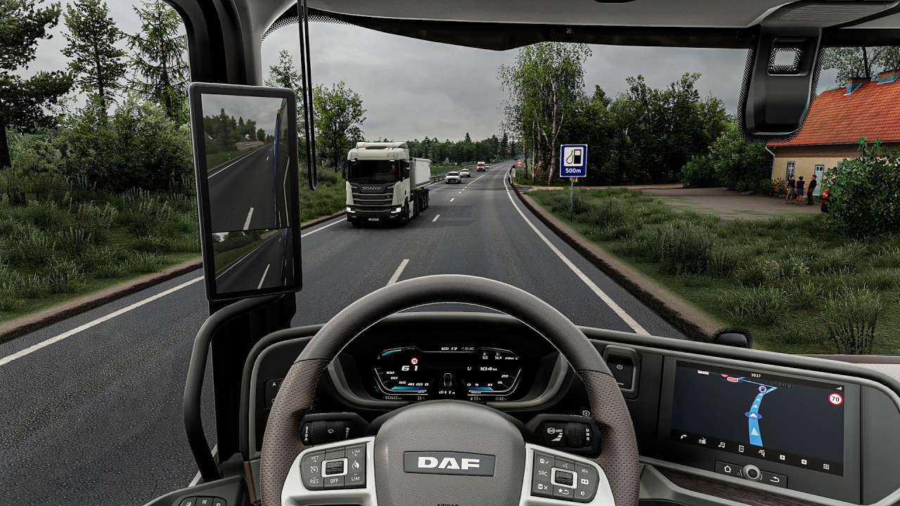 4K Realistic Ultra Graphic DAF in Latvia |Euro Truck Simulator 2 1.57 Snowymoon Mods Gameplay
