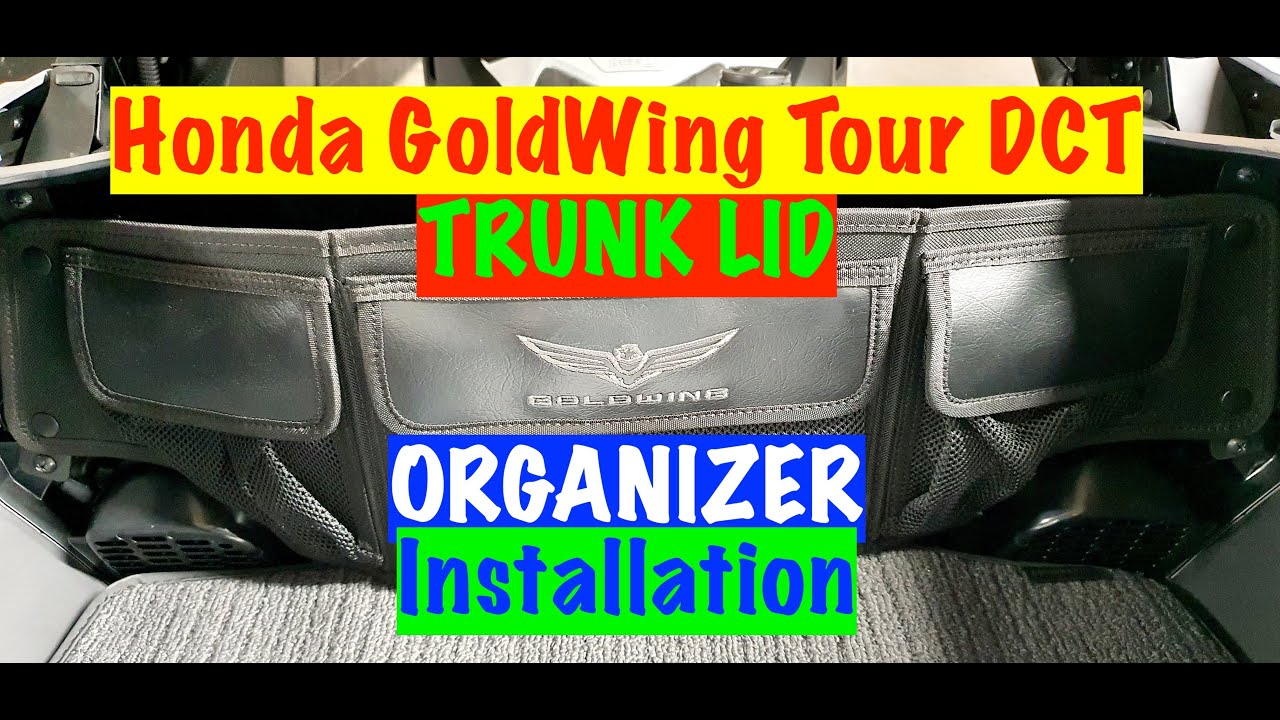 OEM GoldWing Trunk Lid Organizer Installation on my 2020 Honda GoldWing Tour DCT Pearl Glare White