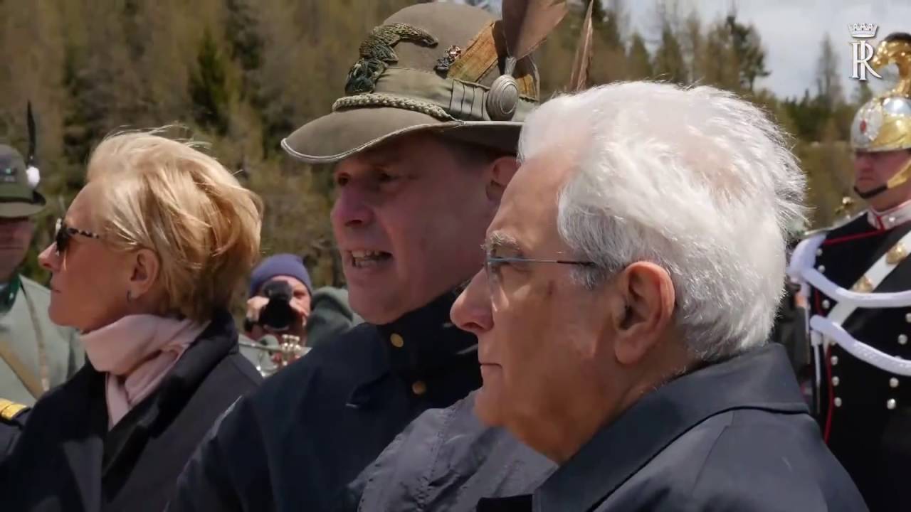 Asiago (VI) - Grande Guerra: Mattarella sul monte Ortigara (24.05.16)