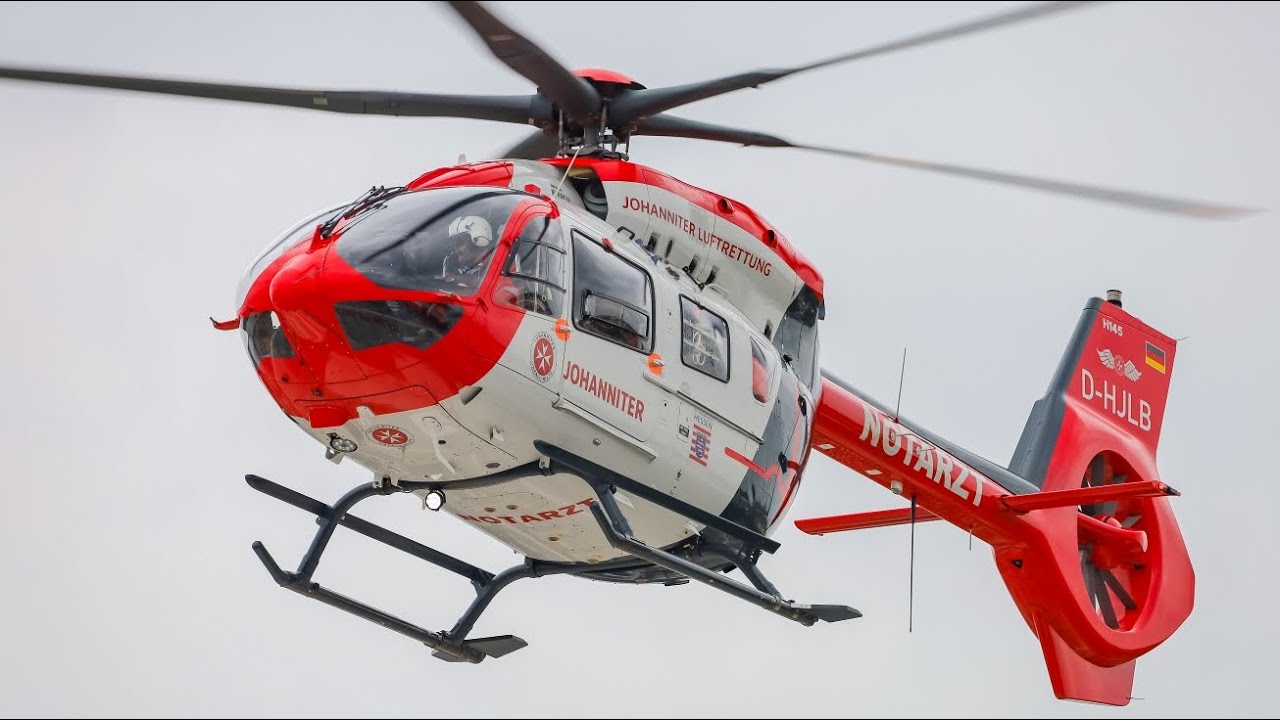 Christoph 90 Gießen D-HJLB H145D3 Johanniter Luftrettung start am St.Vinzenz Krankenhaus in Köln