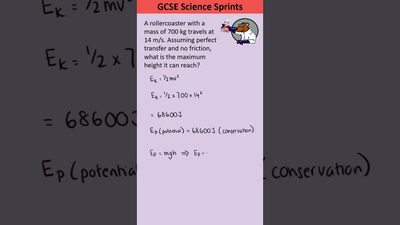 GCSE Science sprints 3 - Kinetic energy and GPE #gcsephysics #gcsescience #revision