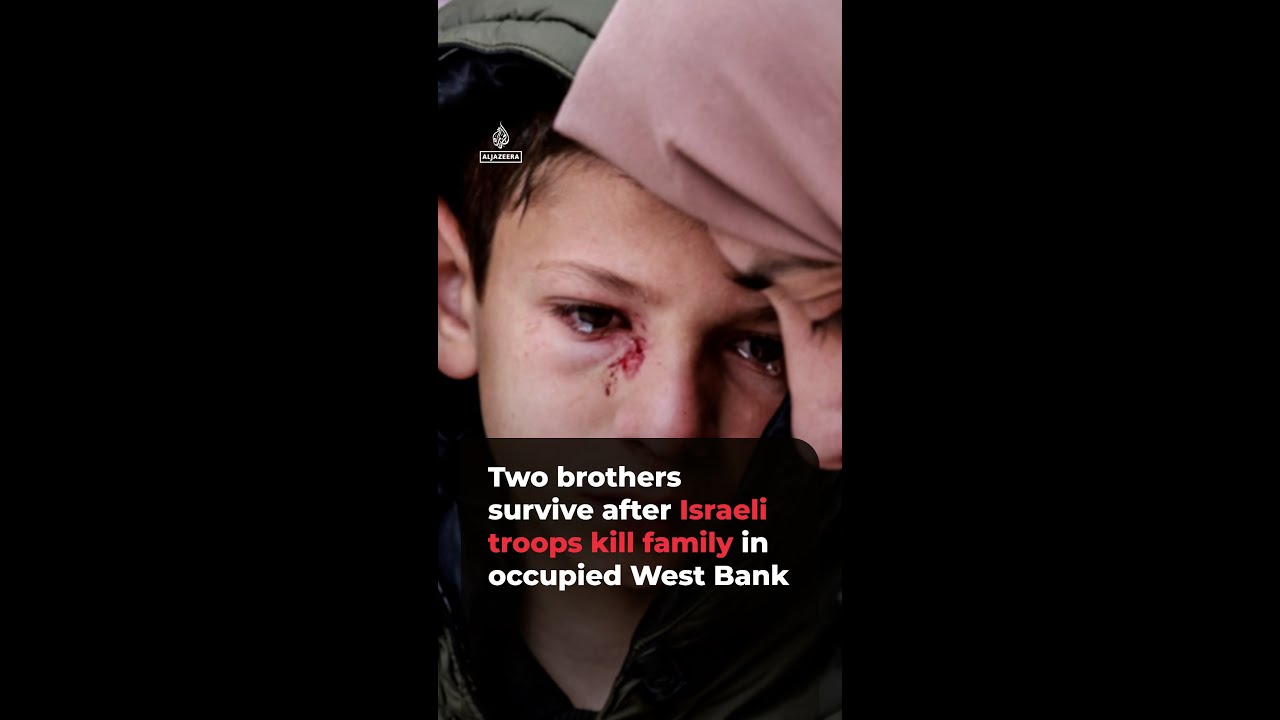 Two brothers survive after Israeli troops kill family in occupied West Bank | AJ#shorts