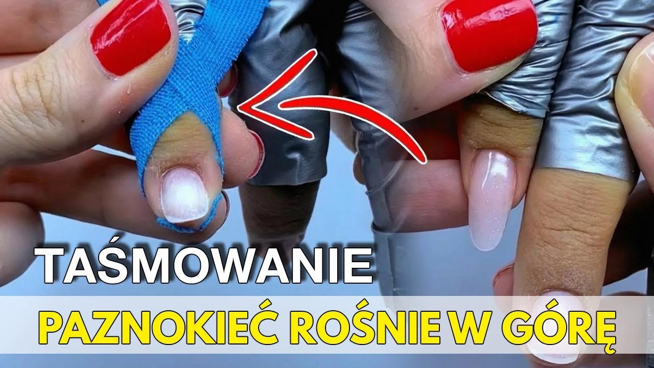 Jak przedłużyć paznokcie o trudnym kształcie górnymi formami? Praktyczne triki z tapingiem