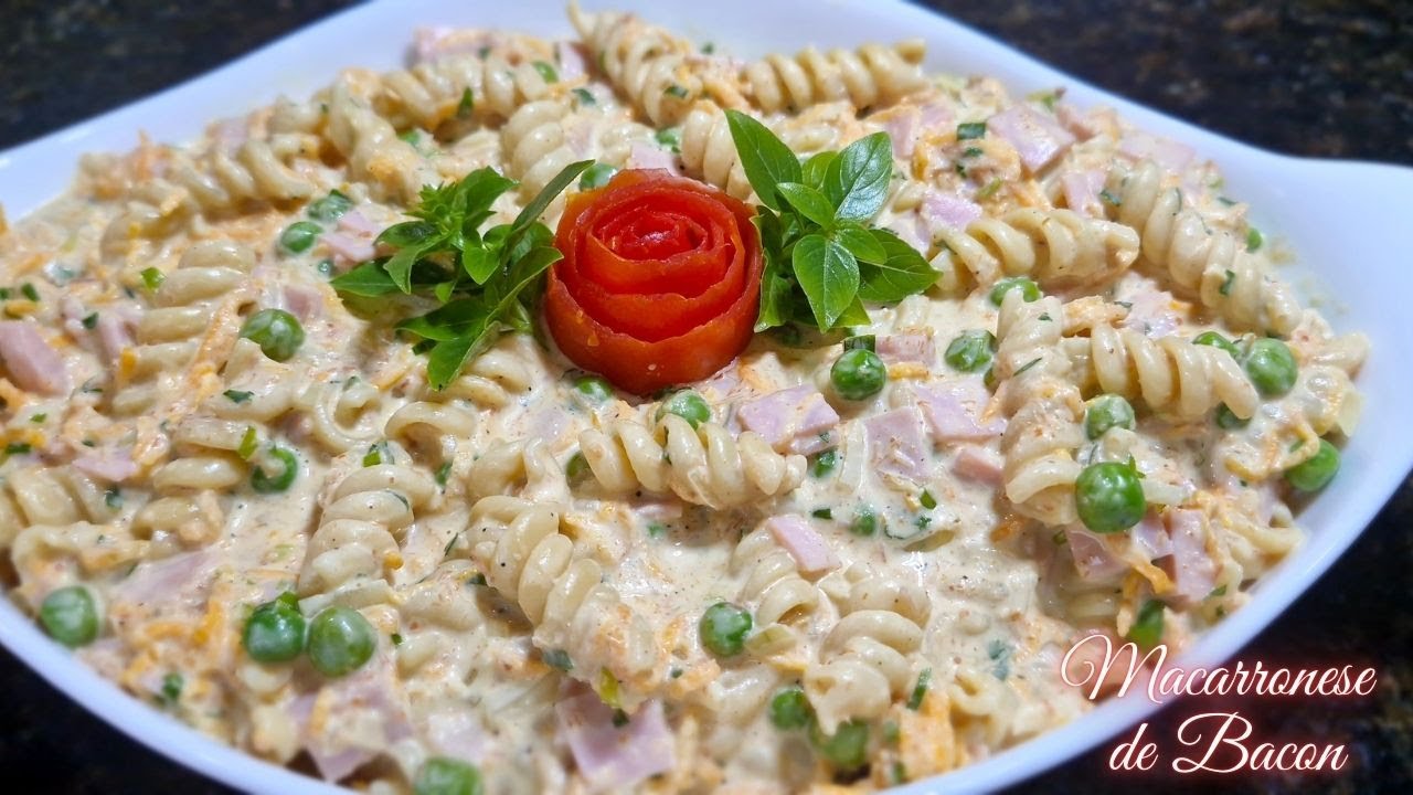 Macarronese de Bacon: A Mais Cremosa com Sabor Intenso de Bacon! 🥓🍝✨