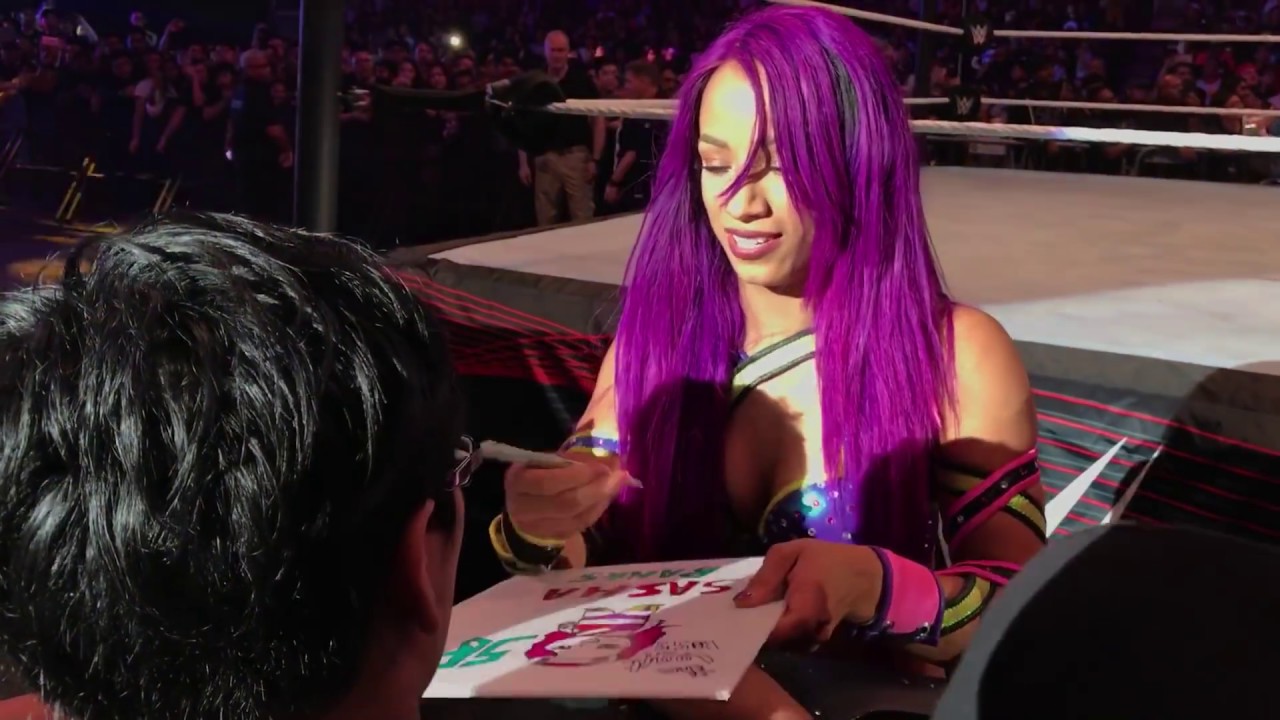 WWE Live Singapore 2017 Nia Jax,Emma,Alexa Bliss vs Bayley,Sasha Banks,Asuka part 2