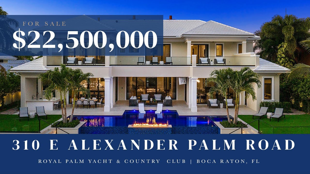 Tour a $22.5M Waterfront Mansion in Boca Raton