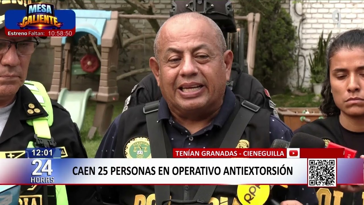 24Horas | Cieneguilla: caen 25 personas en operativo antiextorsión