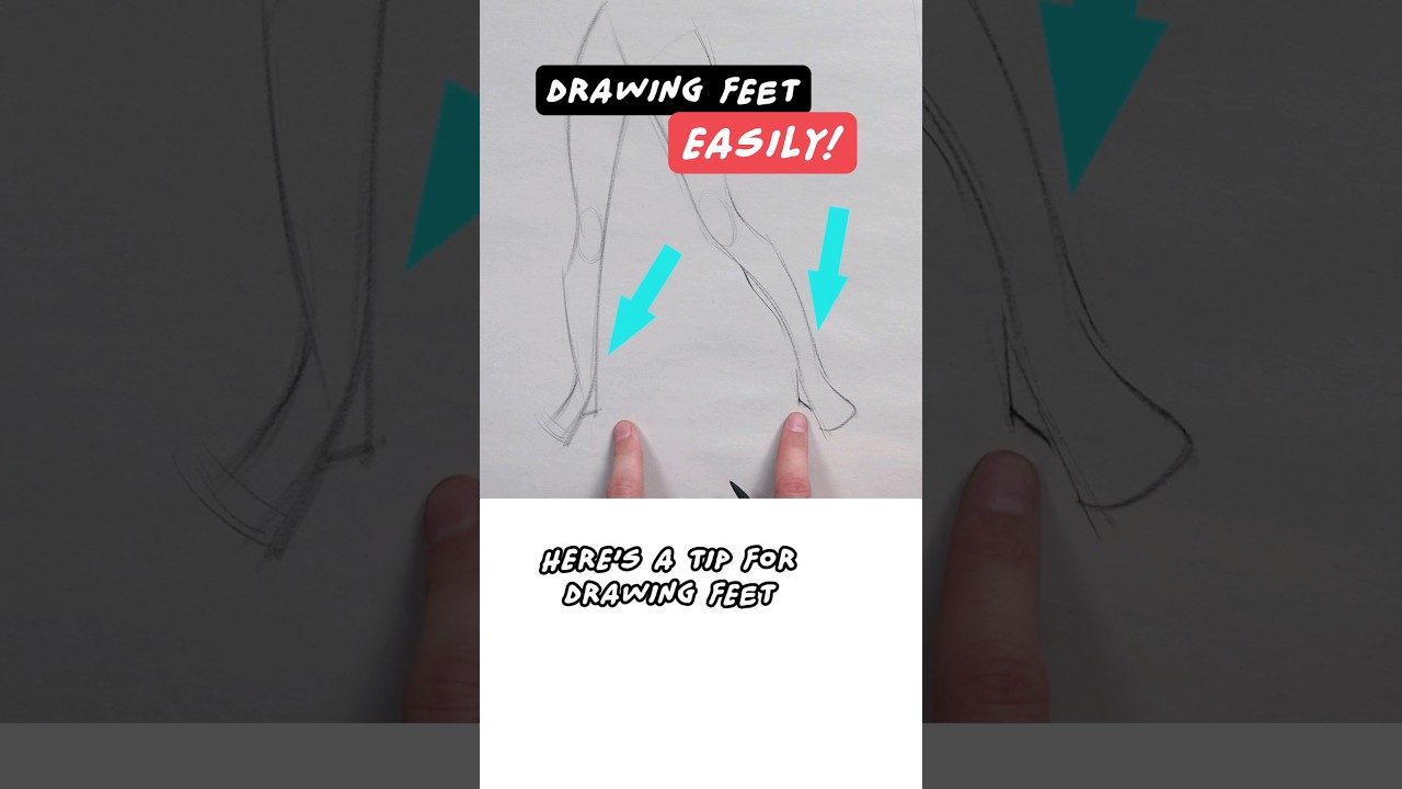 How to Draw Feet Quickly