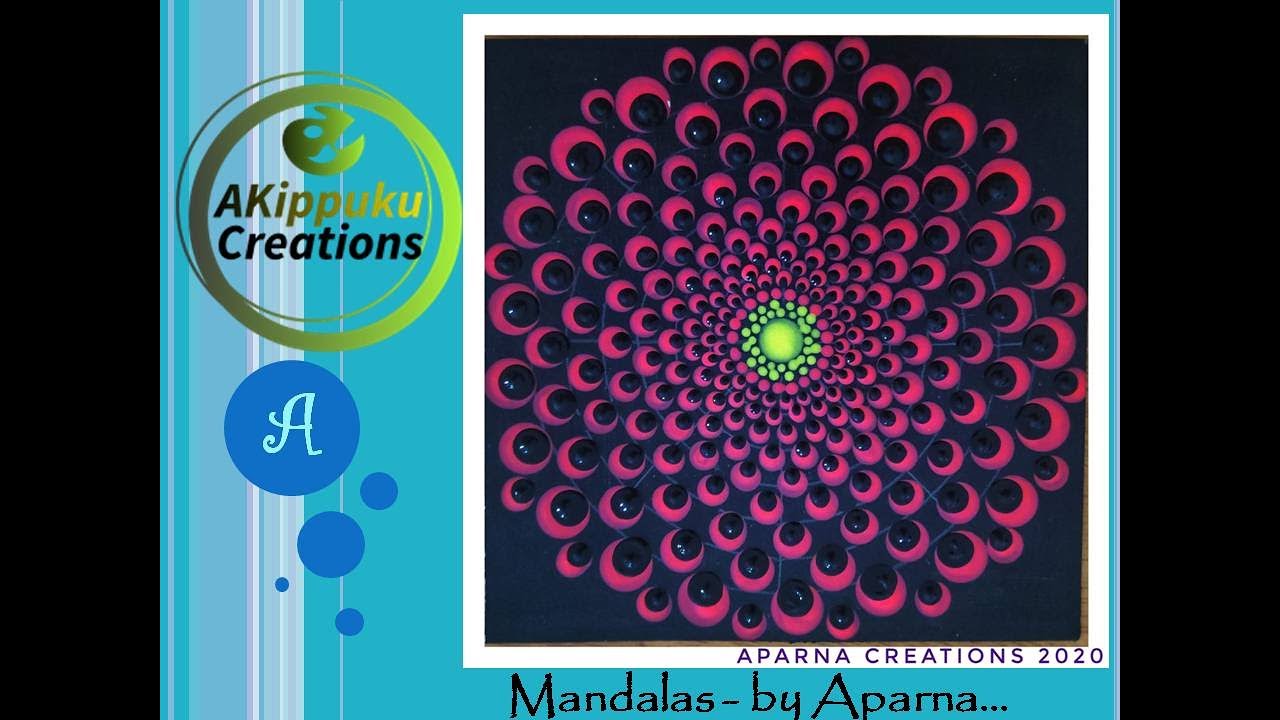 Floral Mandala on coasters - by Aparna