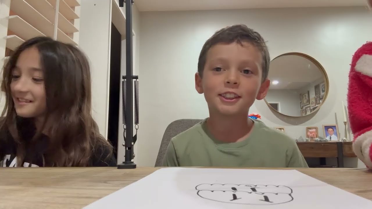 We're drawing ice cream for my sister's birthday!
