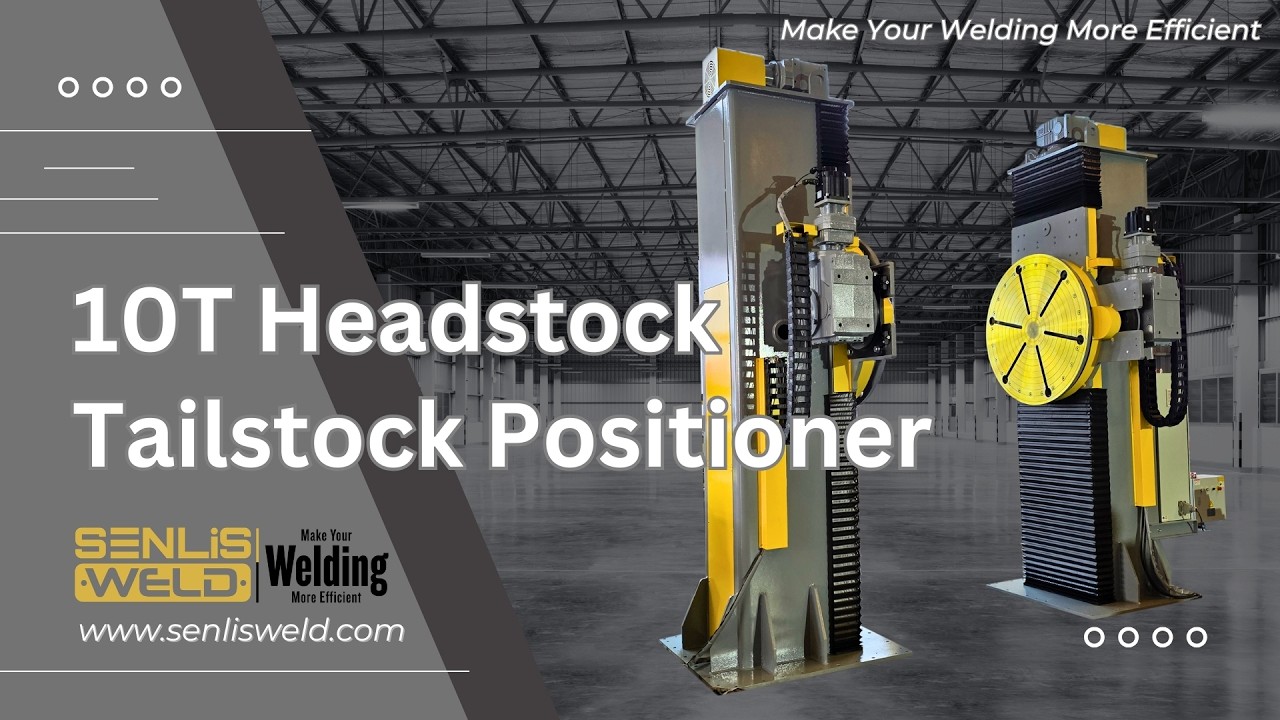 SENLISWELD's 10 Ton Headstock & Tailstock Welding Positioner | Fixed-Type Heavy Duty Solution
