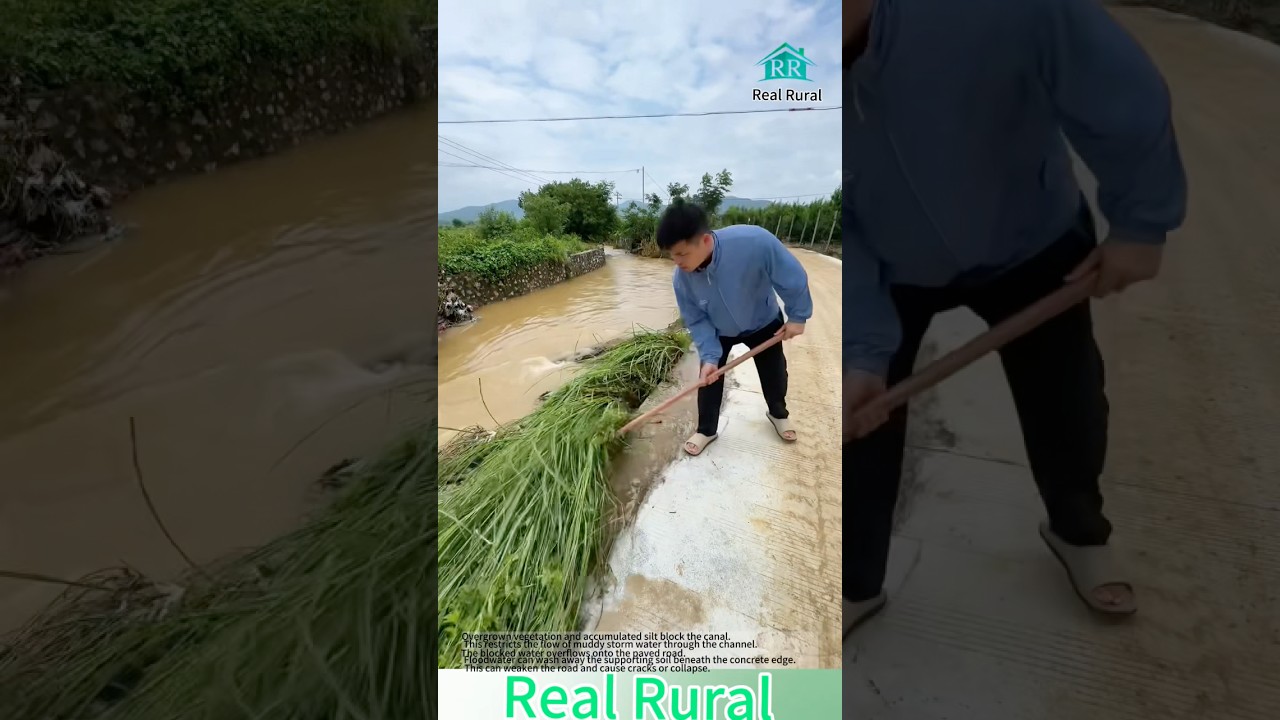 I Cleared This Flooded Road Drainage Before Disaster Struck