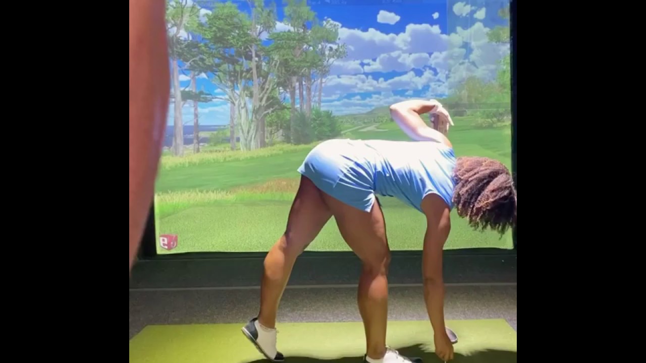 Driver swing in Full Swing Simulator
