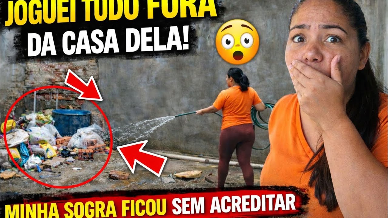 HOJE FOI DIA DE JOGAR TUDO FORA DO MURO DA CASA DA MINHA SOGRA @Nanaborgattioficial 