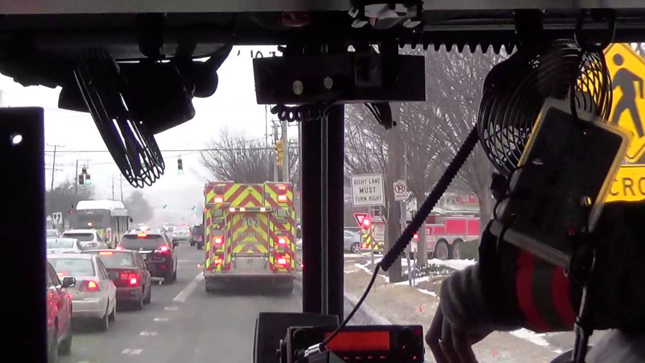 MCFRS Rescue Engine 703 Responding To Fire (Ride Along)