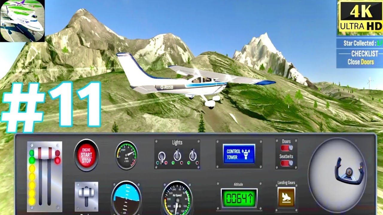 Airolane Pro Flight Simulator I Mission - 11 WALKTHROUGH GAMEPLAY I iOS, Android Game