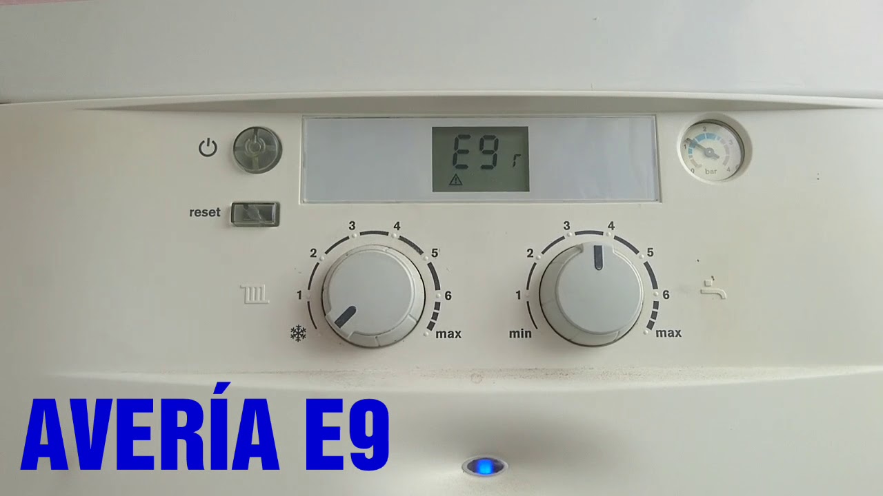 Junkers código E 9 arranca para y se bloquea, no funciona WORCESTER BOSCH BOILER SERVICE