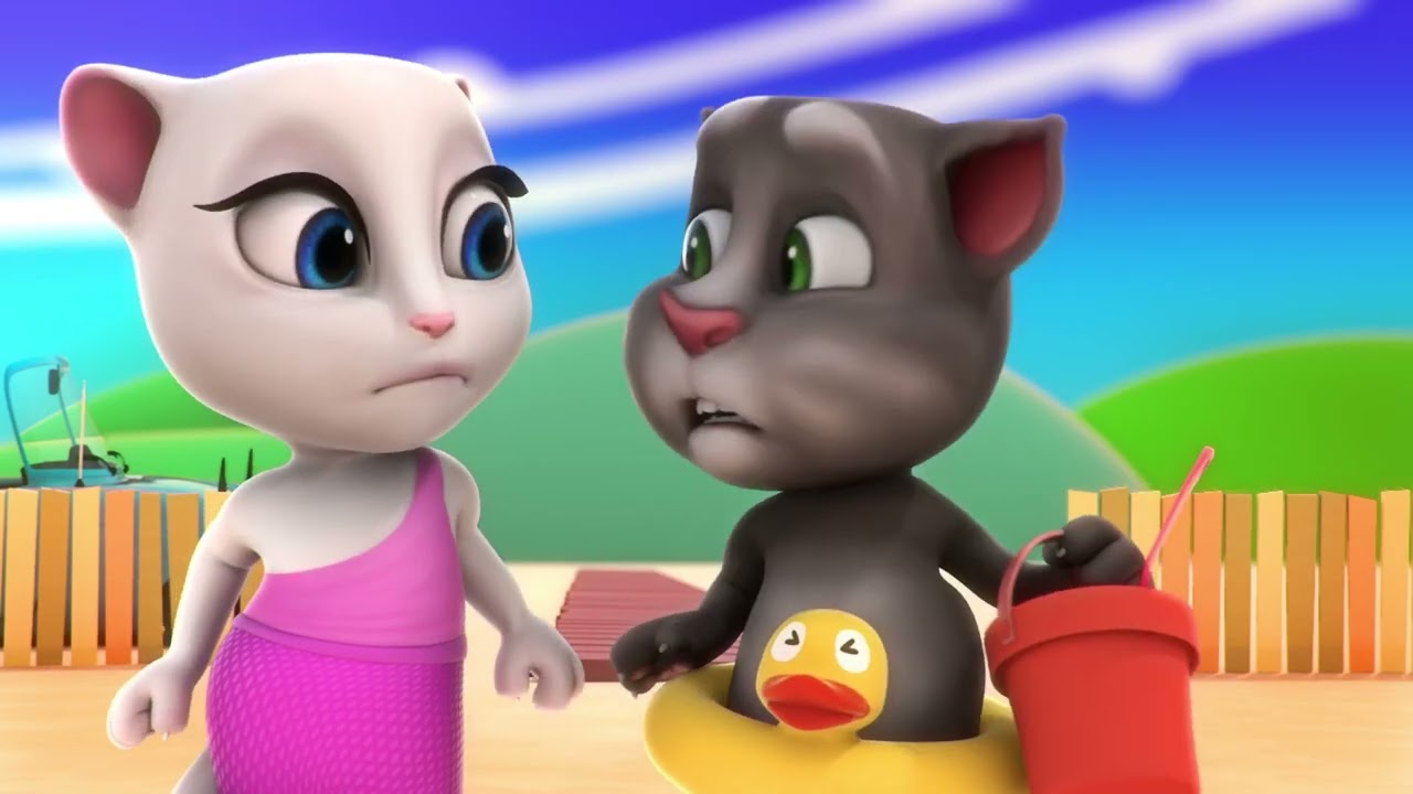 ¡En la playa! | Talking Tom | Wildbrain Niños