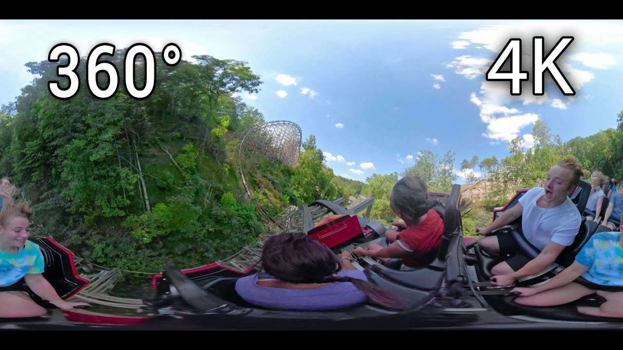 Lightning Rod 360° front seat on-ride 4K POV Dollywood