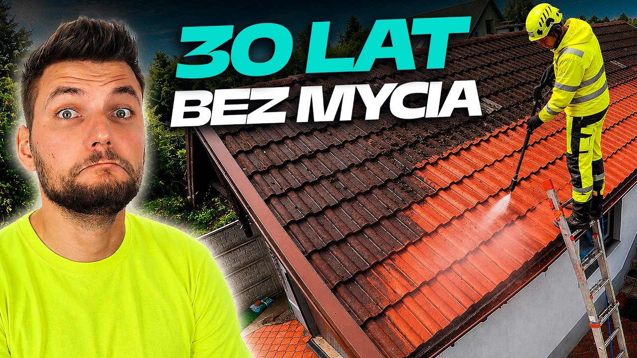 DACH JAK NOWY | USUWANIE GLONÓW | MYCIE 30LETNIEJ DACHÓWKI | MYCIE DACHÓW TARNÓW | DOMINIKMALUJE