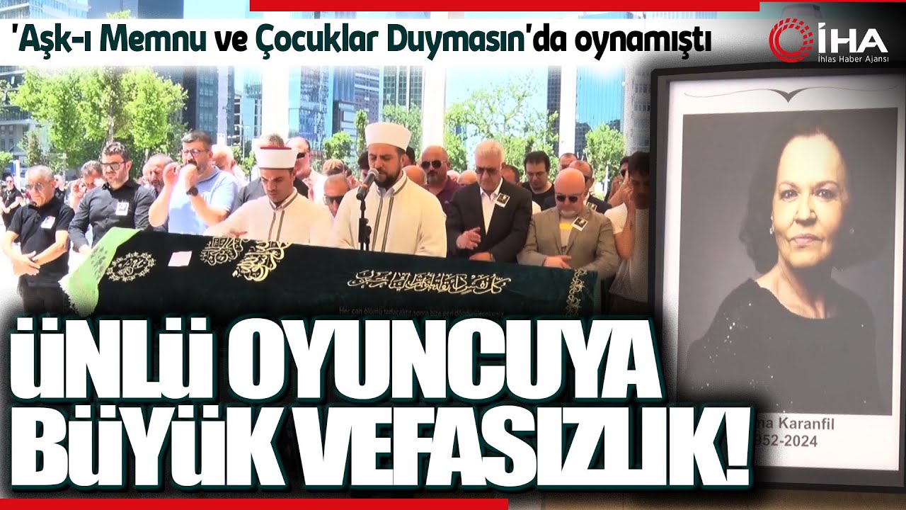 Yeşilçam ve Ünlü Dizilerin Oyuncusu Fatma Karafil'in Cenaze Törenine Katılımın Az Olduğu Görüldü