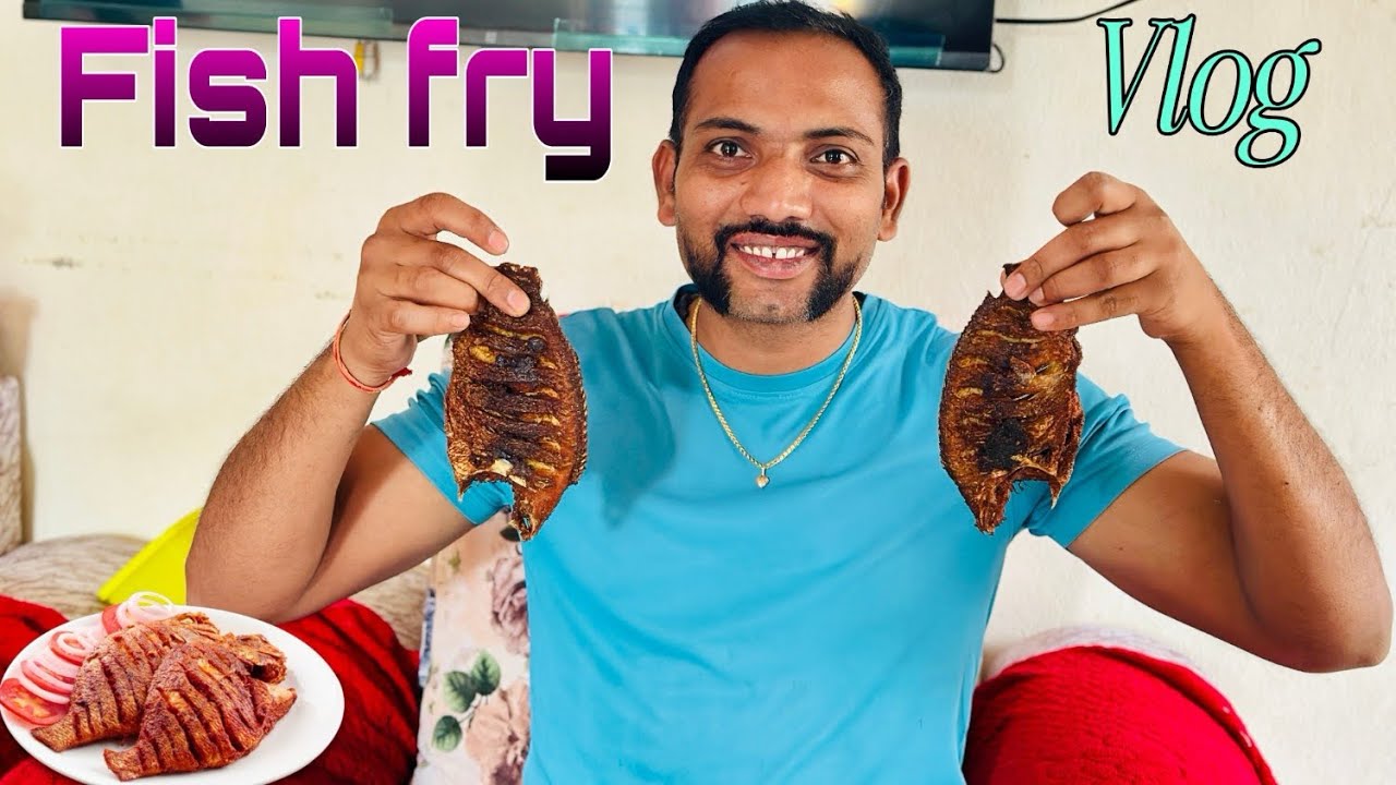 చేపల fry vlog/ bachealor style లో fish fry