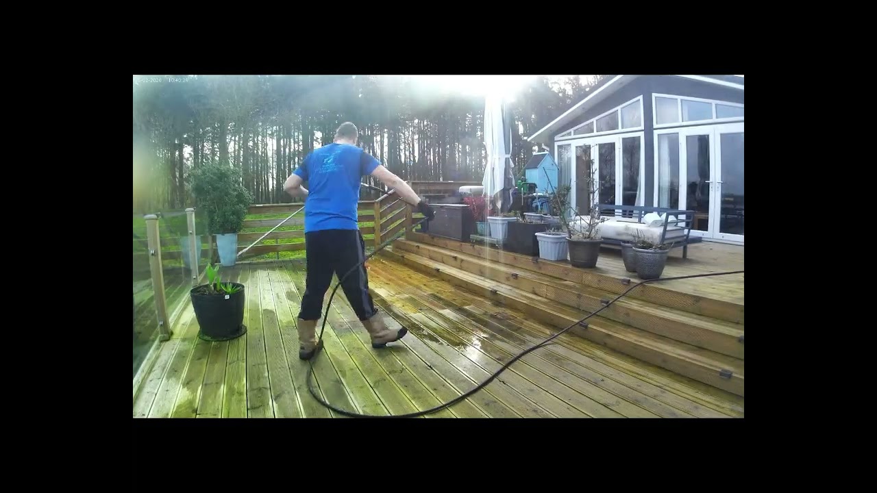Full decking clean no chemicals 260226
